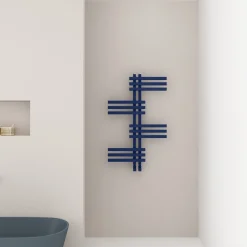 Carisa Unico Offset Aluminium Designer Heated Towel Rail