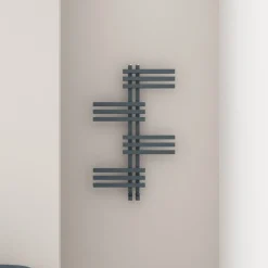 Carisa Unico Offset Aluminium Designer Heated Towel Rail