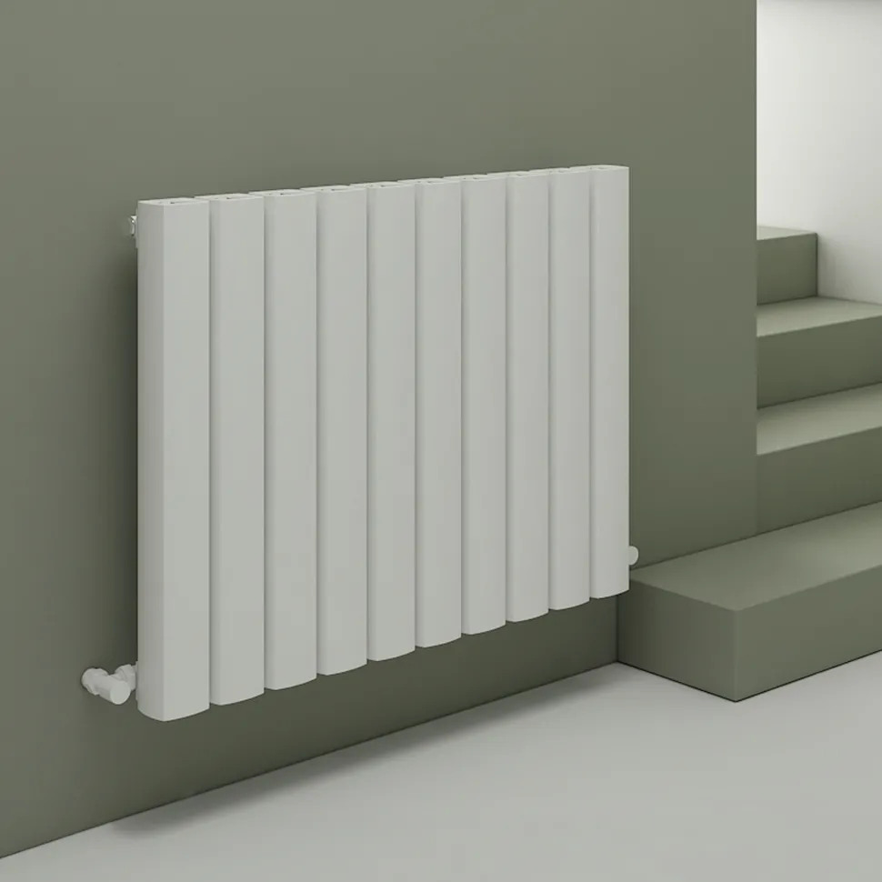 Carisa Vesta Oval Single Panel Horizontal Aluminium Radiator