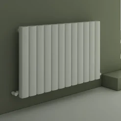 Carisa Vesta Oval Single Panel Horizontal Aluminium Radiator