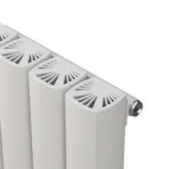 Carisa Vesta Oval Single Panel Horizontal Aluminium Radiator