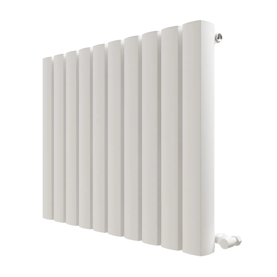 Carisa Vesta Oval Single Panel Horizontal Aluminium Radiator