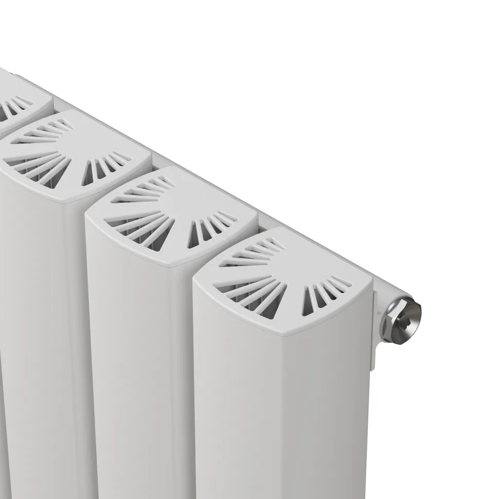 Carisa Vesta Oval Single Panel Horizontal Aluminium Radiator