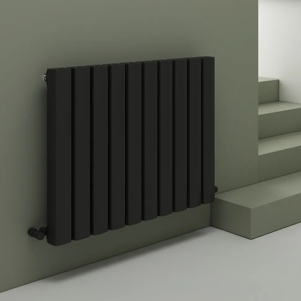 Carisa Vesta Oval Single Panel Horizontal Aluminium Radiator