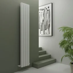 Carisa Vesta Oval Single Panel Vertical Aluminium Radiator