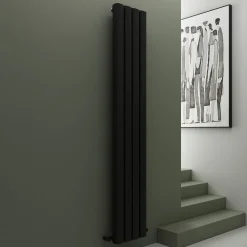 Carisa Vesta Oval Single Panel Vertical Aluminium Radiator