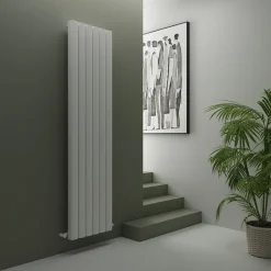 Carisa Vesta Oval Single Panel Vertical Aluminium Radiator
