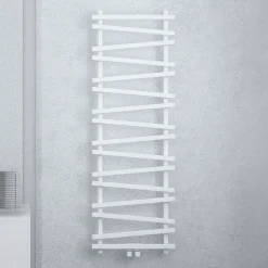 Carisa Vivek Angled Designer Aluminium Heated Towel Rail