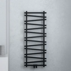 Carisa Vivek Angled Designer Aluminium Heated Towel Rail