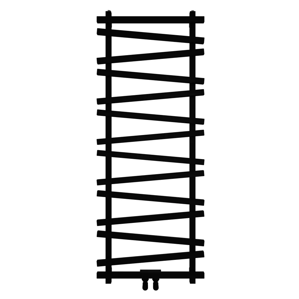 Carisa Vivek Angled Designer Aluminium Heated Towel Rail