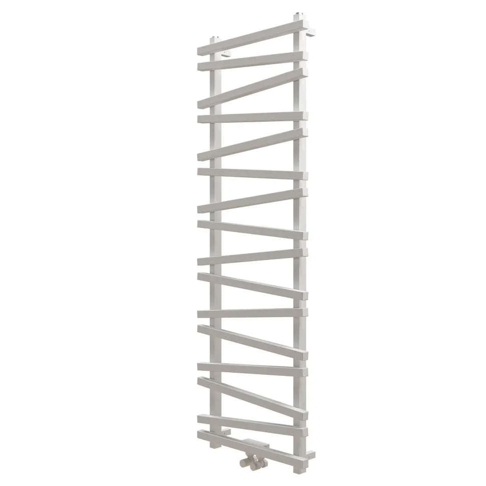 Carisa Vivek Angled Designer Aluminium Heated Towel Rail