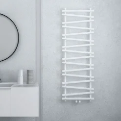 Carisa Vivek Angled Designer Aluminium Heated Towel Rail