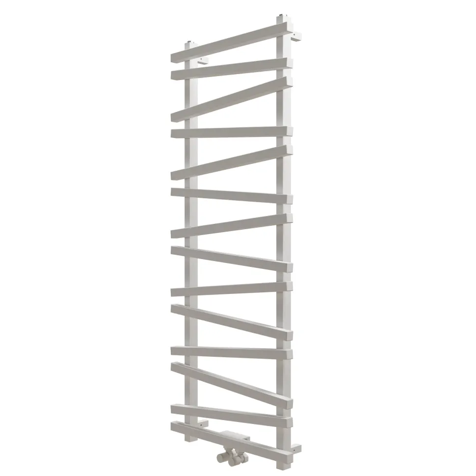 Carisa Vivek Angled Designer Aluminium Heated Towel Rail