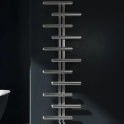 Carisa Vivi Offset Stainless Steel Designer Heated Towel Rail