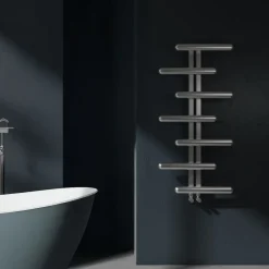 Carisa Vivi Offset Stainless Steel Designer Heated Towel Rail