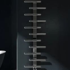 Carisa Vivi Offset Stainless Steel Designer Heated Towel Rail