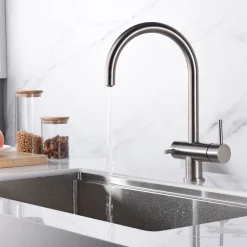 Clearwater Aquarius Filtered Mono Kitchen Mixer with Swivel Spout & Ultrapure Cartridge – Stainless Steel