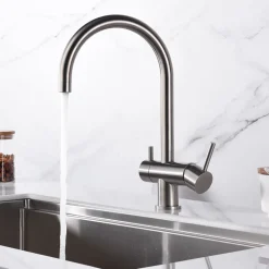Clearwater Aquarius Filtered Mono Kitchen Mixer with Swivel Spout & Ultrapure Cartridge – Stainless Steel
