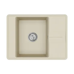 Clearwater Arina 1 Bowl Granite Composite Kitchen Sink with Reversible Drainer - 670 x 500mm