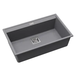 Clearwater Capri 1 Bowl Granite Composite Inset/Undermount Kitchen Sink - 740 x 455mm