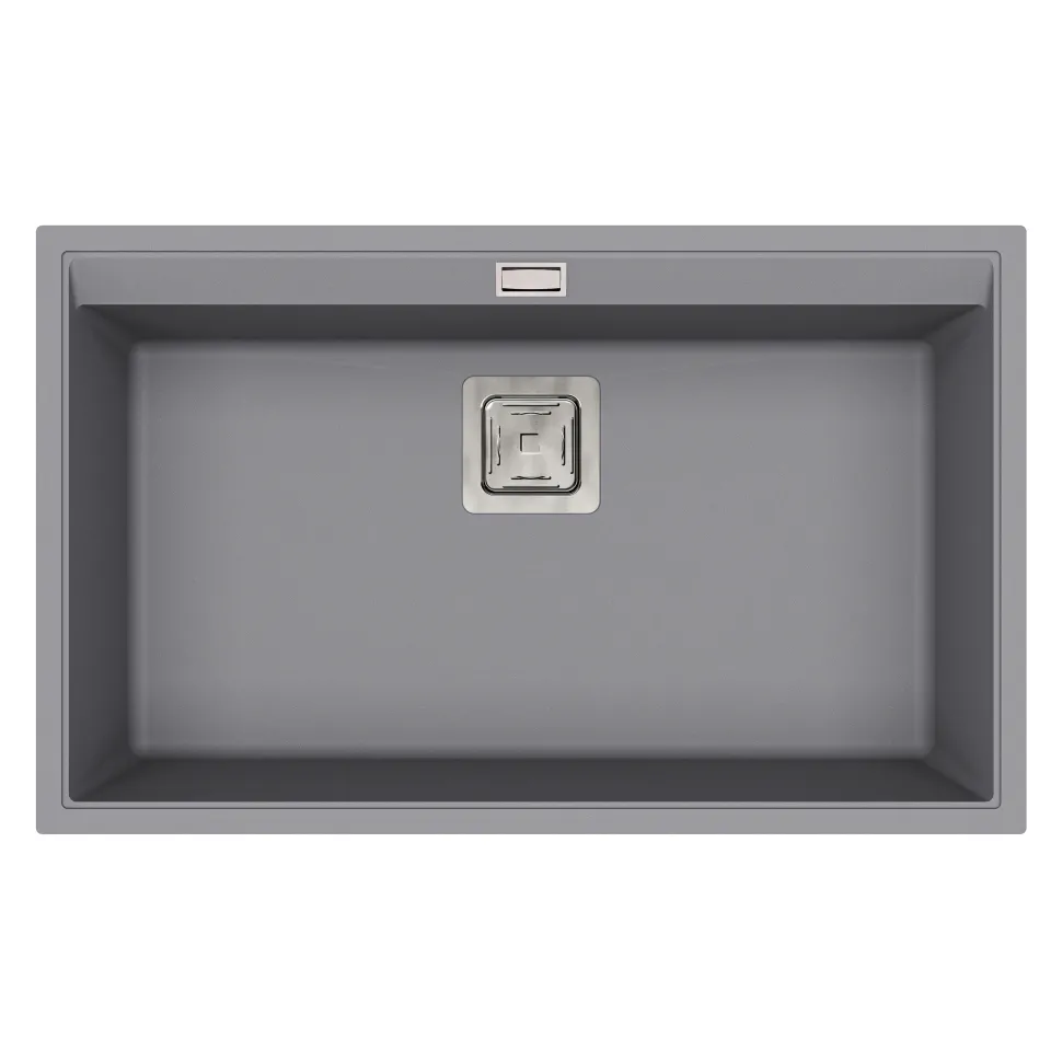 Clearwater Capri 1 Bowl Granite Composite Inset/Undermount Kitchen Sink - 740 x 455mm
