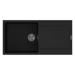 Clearwater Carina 1 Bowl Granite Composite Sink & Waste with Reversible Drainer - 1000 x 500mm