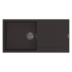 Clearwater Carina 1 Bowl Granite Composite Sink & Waste with Reversible Drainer - 1000 x 500mm