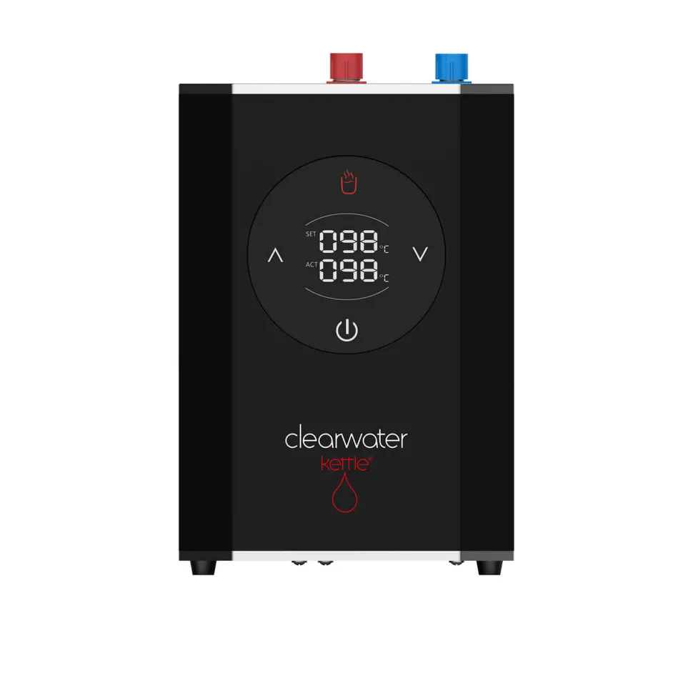 Clearwater Hotshot 2 Instant Filtered Kettle Hot Water Tap & Cold Filtered Water with Boiler Unit and Filter Cartridge - Brushed Nickel