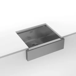 Clearwater Infinity Smart Butler Single Bowl Brushed Stainless Steel Kitchen Sink & Waste - 600 x 510mm