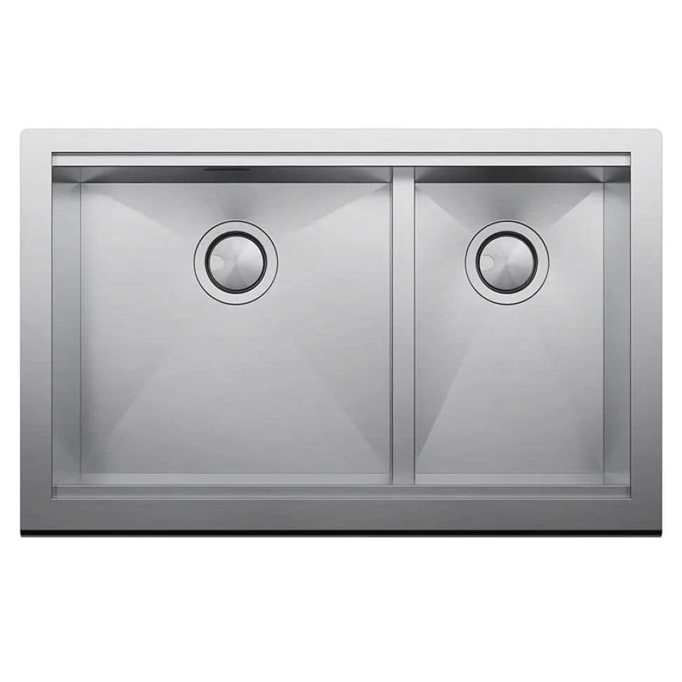 Clearwater Infinity Smart Butler 1.5 Bowl Brushed Stainless Steel Kitchen Sink & Waste - 800 x 510mm