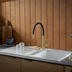 Clearwater Kameo Smart 1.5 Bowl Granite Composite Kitchen Sink - 1000 x 500mm