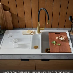 Clearwater Kameo Smart 1.5 Bowl Granite Composite Kitchen Sink - 1000 x 500mm