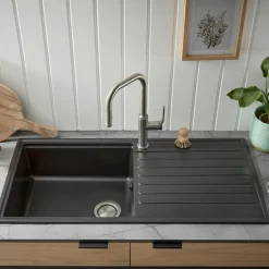 Clearwater Kameo Smart 1 Bowl Granite Composite Kitchen Sink - 1000 x 500mm