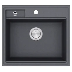 Clearwater Kameo-X Smart 1 Bowl Granite Composite Inset/Undermount Kitchen Sink & Waste Kit - 560 x 500mm