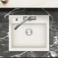 Clearwater Kameo-X Smart 1 Bowl Granite Composite Inset/Undermount Kitchen Sink & Waste Kit - 560 x 500mm