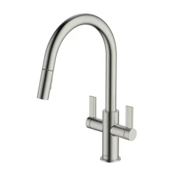 Clearwater Kira Twin Lever Mono Pull Out Spray Kitchen Mixer