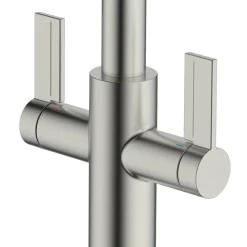 Clearwater Kira Twin Lever U Spout Mono Pull Out Spray Kitchen Mixer