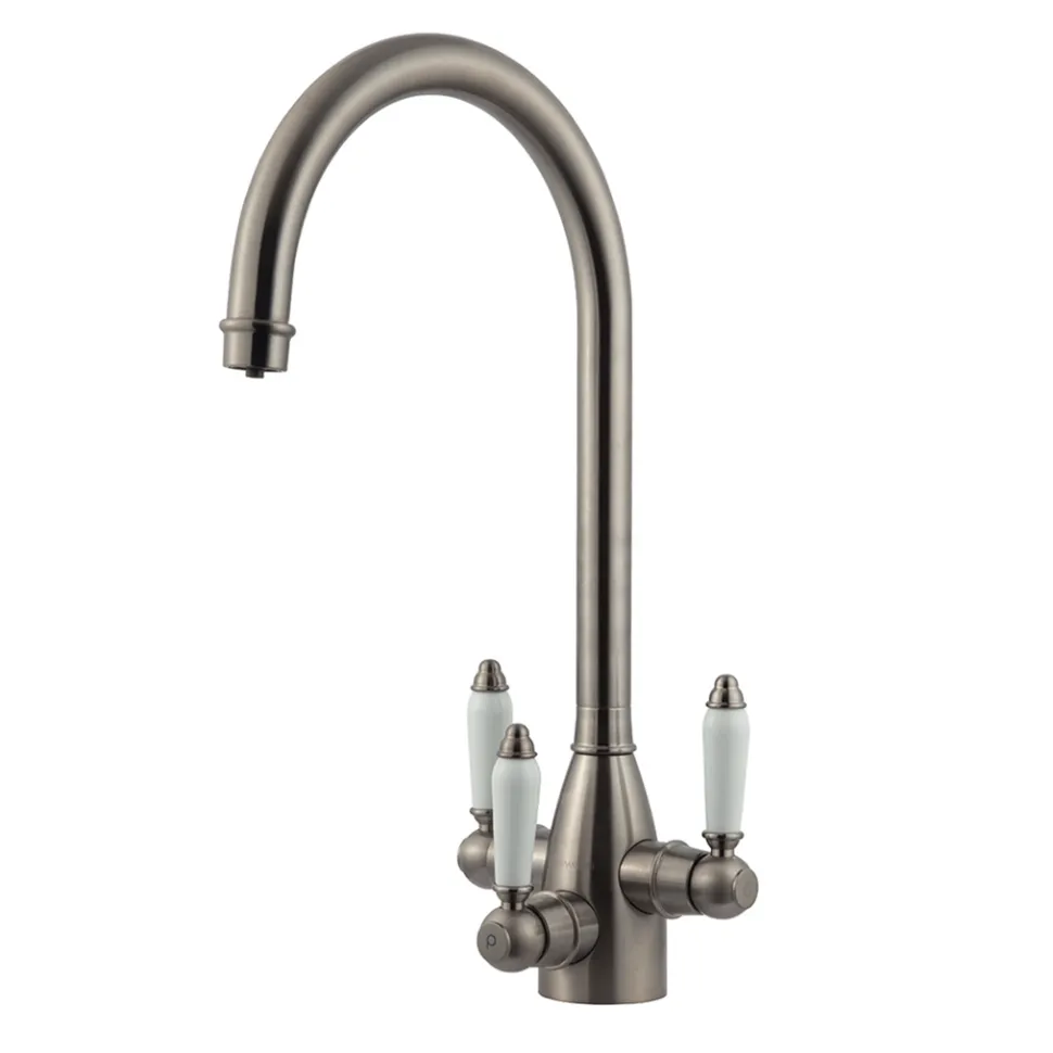 Clearwater Krypton Triple Lever Mono Kitchen Mixer and Cold Filtered Water Tap