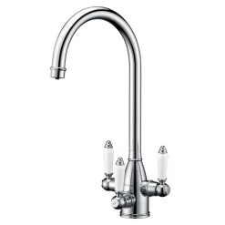 Clearwater Krypton Triple Lever Mono Kitchen Mixer and Cold Filtered Water Tap