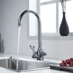 Clearwater Krypton Triple Lever Mono Kitchen Mixer and Cold Filtered Water Tap