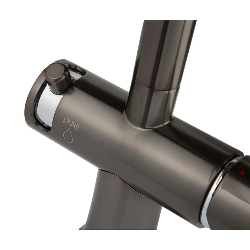 Clearwater Malin Filtered Mono Kitchen Mixer with Ultrapure Cartridge – Gunmetal