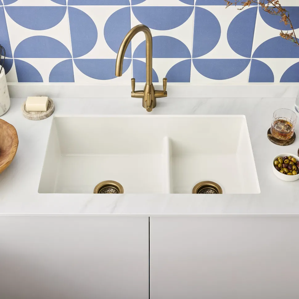 Clearwater Metro Ceramic Inset/Undermount Kitchen Sink - 796 x 462mm