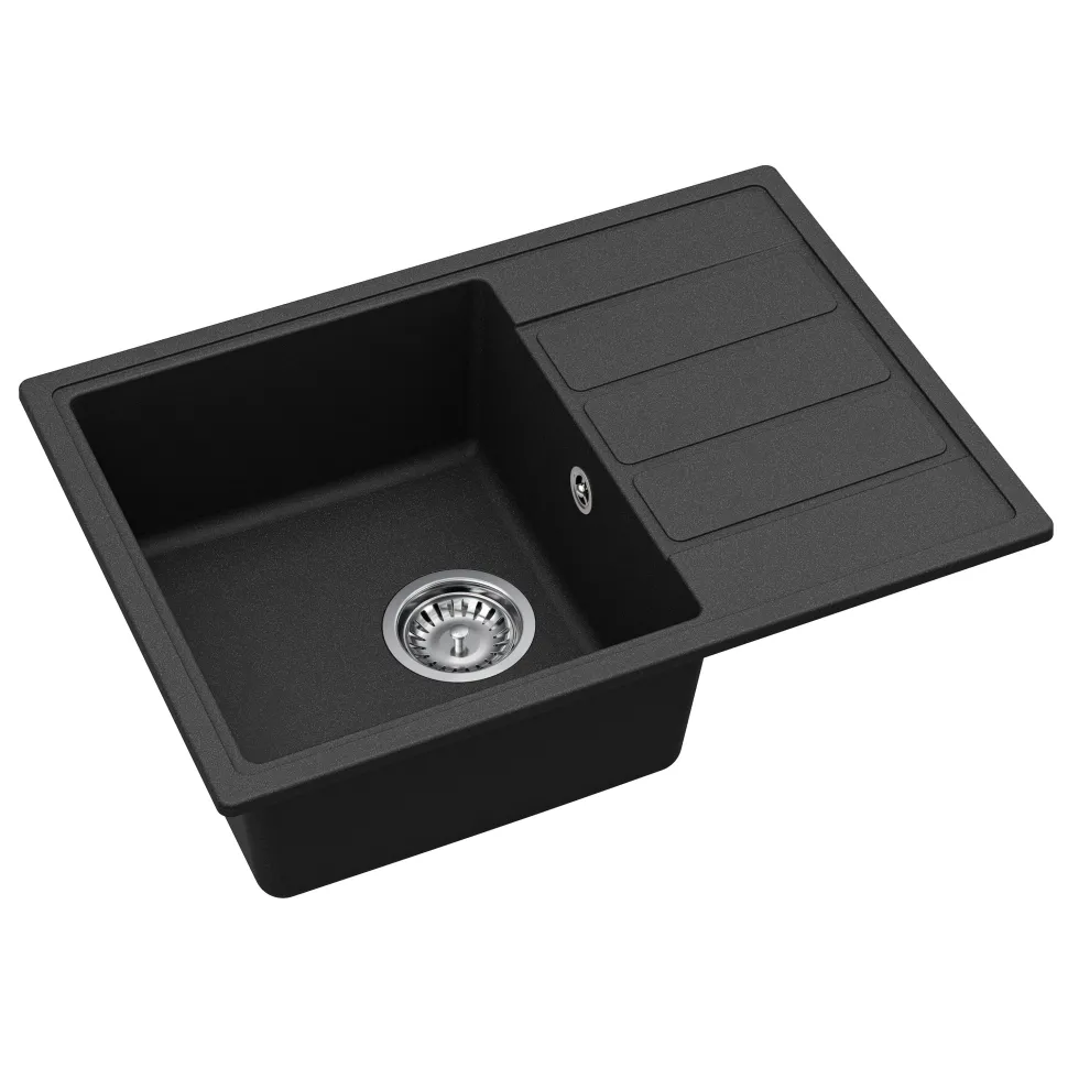 Clearwater Mio 1 Bowl Granite Composite Kitchen Sink - 620 x 440mm