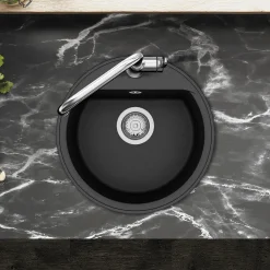 Clearwater Mio 1 Bowl Granite Composite Kitchen Sink - 450 x 450mm