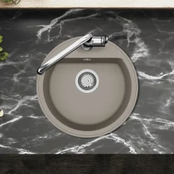 Clearwater Mio 1 Bowl Granite Composite Kitchen Sink - 450 x 450mm