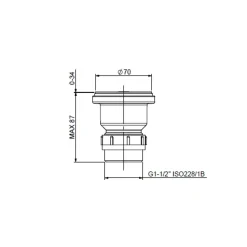 Clearwater 60mm Basket Strainer Waste