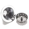 Clearwater 90mm Deluxe Basket Strainer Waste - Brushed Steel