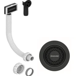 Clearwater 90mm Kitchen Basket Strainer Waste & Overflow