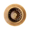 Clearwater 60mm Kitchen Basket Strainer Waste for Belfast Sinks - Antique Bronze