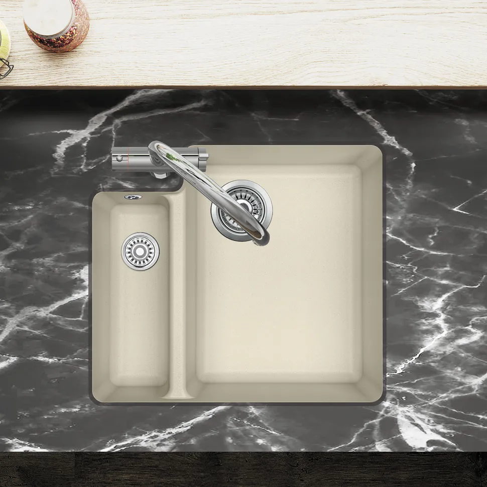 Clearwater Nova 1.5 Bowl Granite Composite Inset/Undermount Kitchen Sink - 557 x 500mm